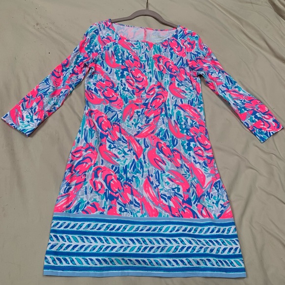 Lilly Pulitzer Marlowe Dress Cosmic Coral Size S - Picture 8 of 8